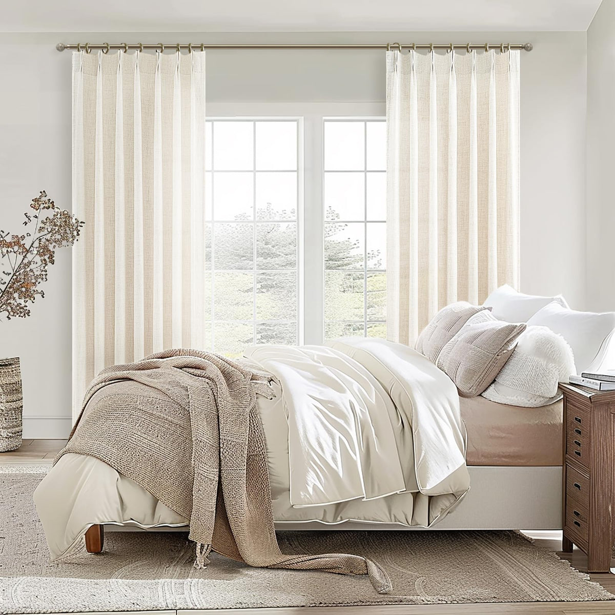 PleatedDrapes easy care: machine washable and wrinkle resistant