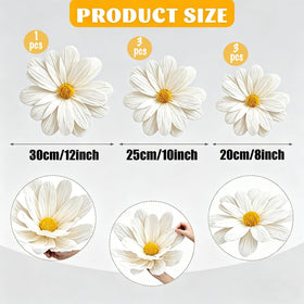 PleatFlora 25cm medium daisy set for focal decor accents