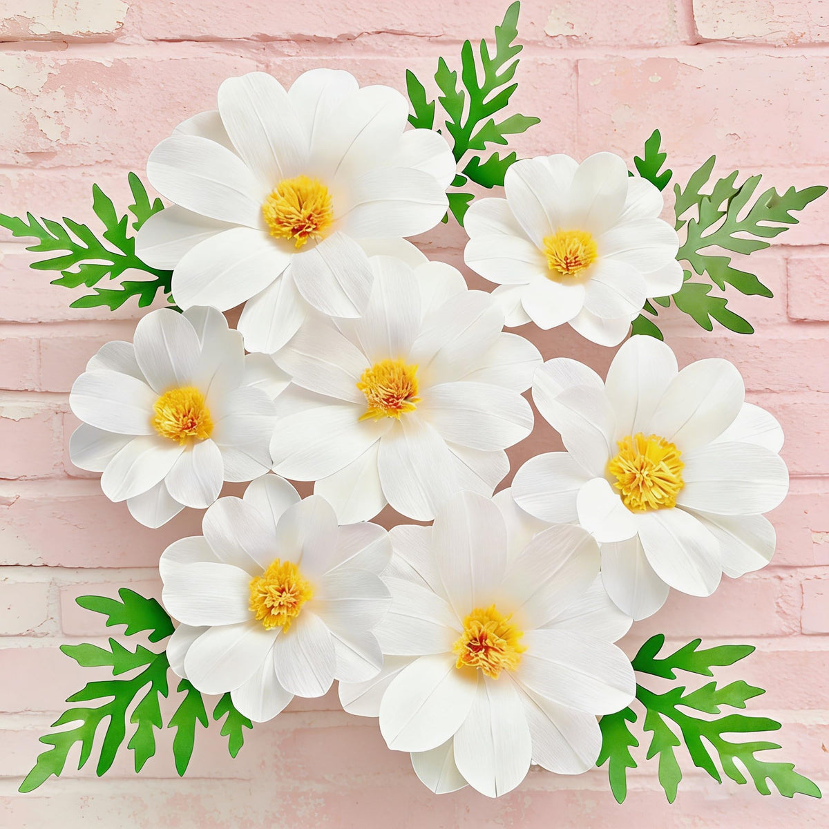 PleatFlora 30cm large daisy for elegant wedding backdrops and photo-worthy moments