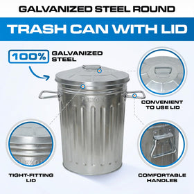 Plexon compact garbage can with lid for daily use.