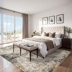 PLHXFR 8x10 rug non-slip backing improves safety on hard floors