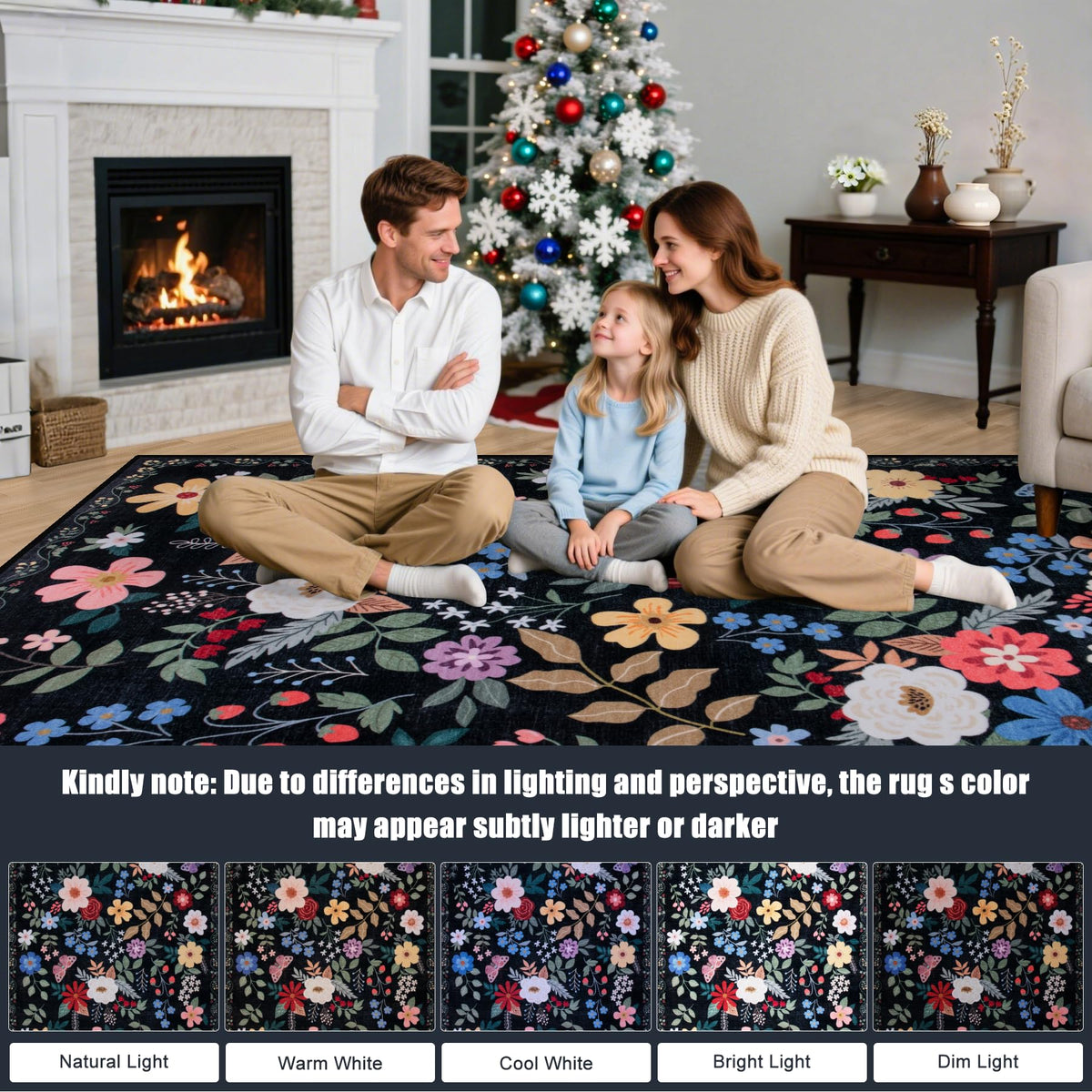 PLHXFR dining-room rug under-table creates comfortable dining area.