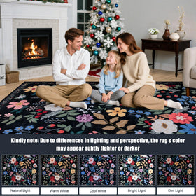 PLHXFR dining-room rug under-table creates comfortable dining area.