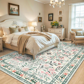 PLHXFR 8x10 living room rug with non-slip backing for safety