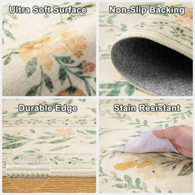 PLHXFR kids and pets friendly rug remains gentle on skin.