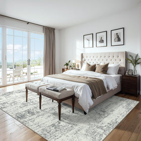 Non-slip backing with TPE helps keep the rug in place.