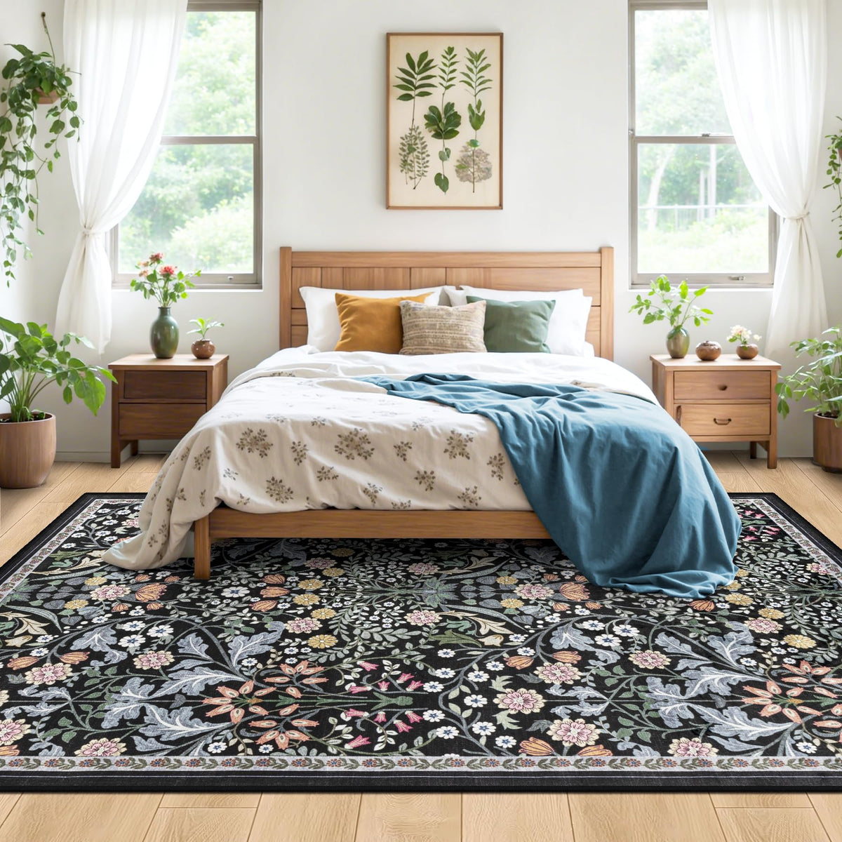PLHXFR machine-washable rug 6x9 for simple cleaning