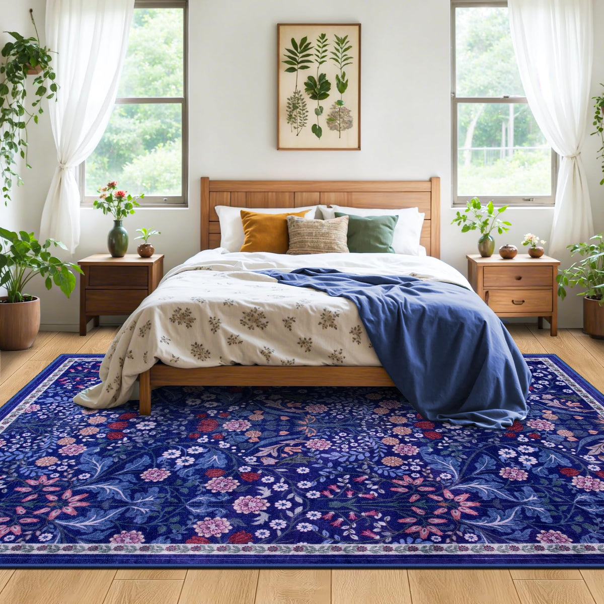 PLHXFR machine-washable rug simplifies cleaning in busy homes
