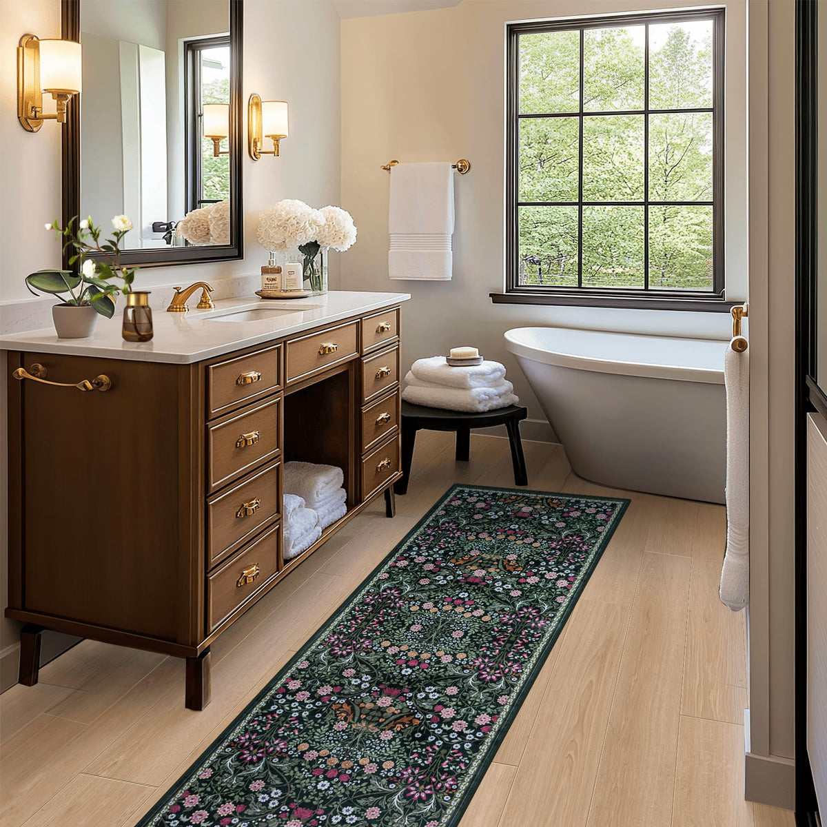 PLHXFR Runner Rug skin-friendly material reduces irritation for kids and pets.