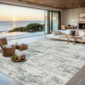 Washable rug 9x12 by PLHXFR ensures easy cleaning and quick refresh.