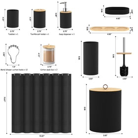 pliow waste bin for bathroom organization and easy disposal