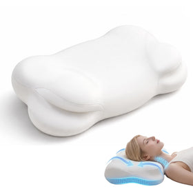 Ploithic New 2.0 Cloud Pillow dual loft edge for customizable neck support during sleep