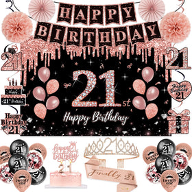 PLOZZY rose gold crown adds a regal touch to 21st birthday photos.