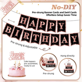 PLOZZY Sweet 16 pre-strung banner for quick setup