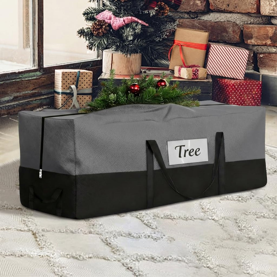 PLTCAT Christmas Tree Storage Bag front view protects the tree from dust and moisture.