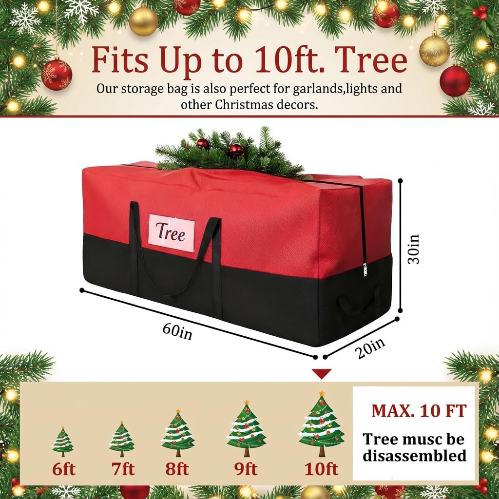 PLTCAT bag dimensions 68in by 20in by 30in to accommodate large disassembled trees.