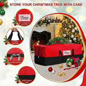 PLTCAT fits 10-12ft artificial trees, offering spacious, secure storage after holidays.