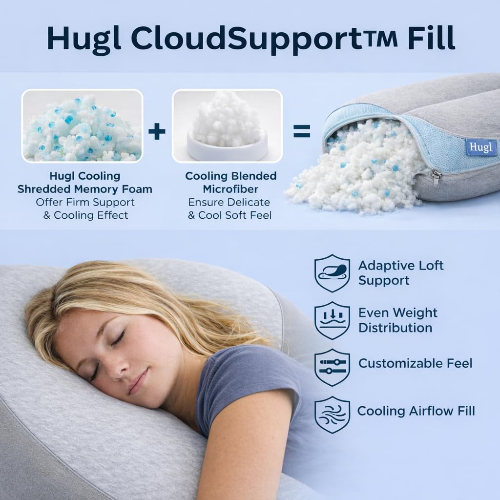 Plufl Hugl cooling viscose bamboo cover keeps you cool on warm nights.