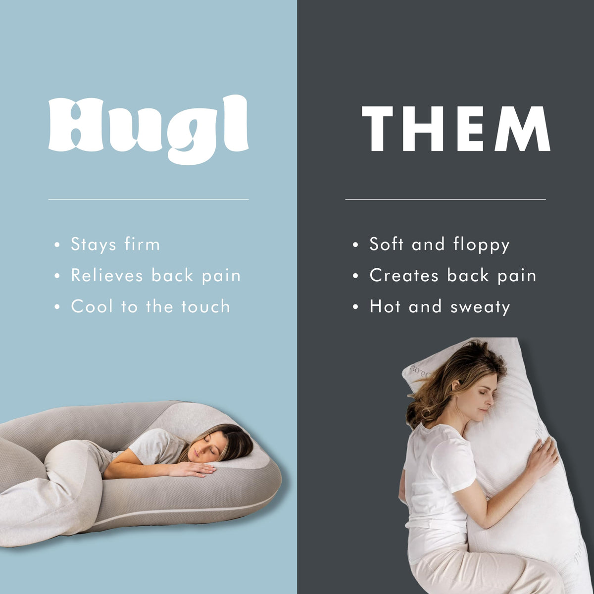 Plufl Hugl maternity-friendly design supports expecting moms at night.