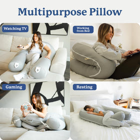 Plufl Hugl removable washable cover for easy cleaning and care.
