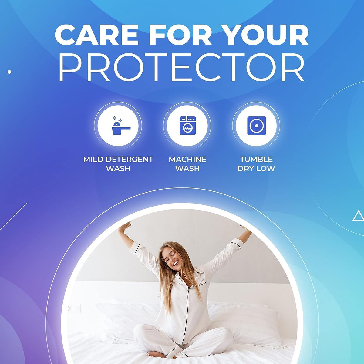 PlushDeluxe easy-zip closure ensures secure, quick protection.