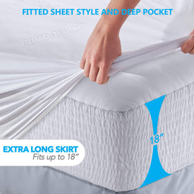 PlushDeluxe noiseless design keeps the bed quiet and comfortable.