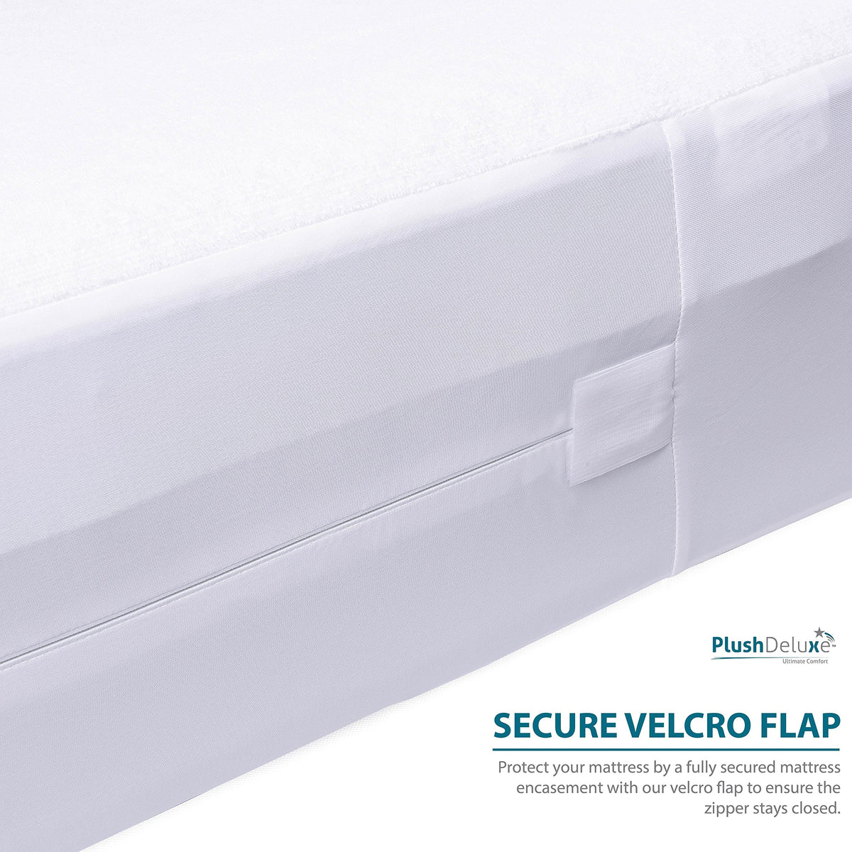 PlushDeluxe noiseless fabric supports quieter sleep.