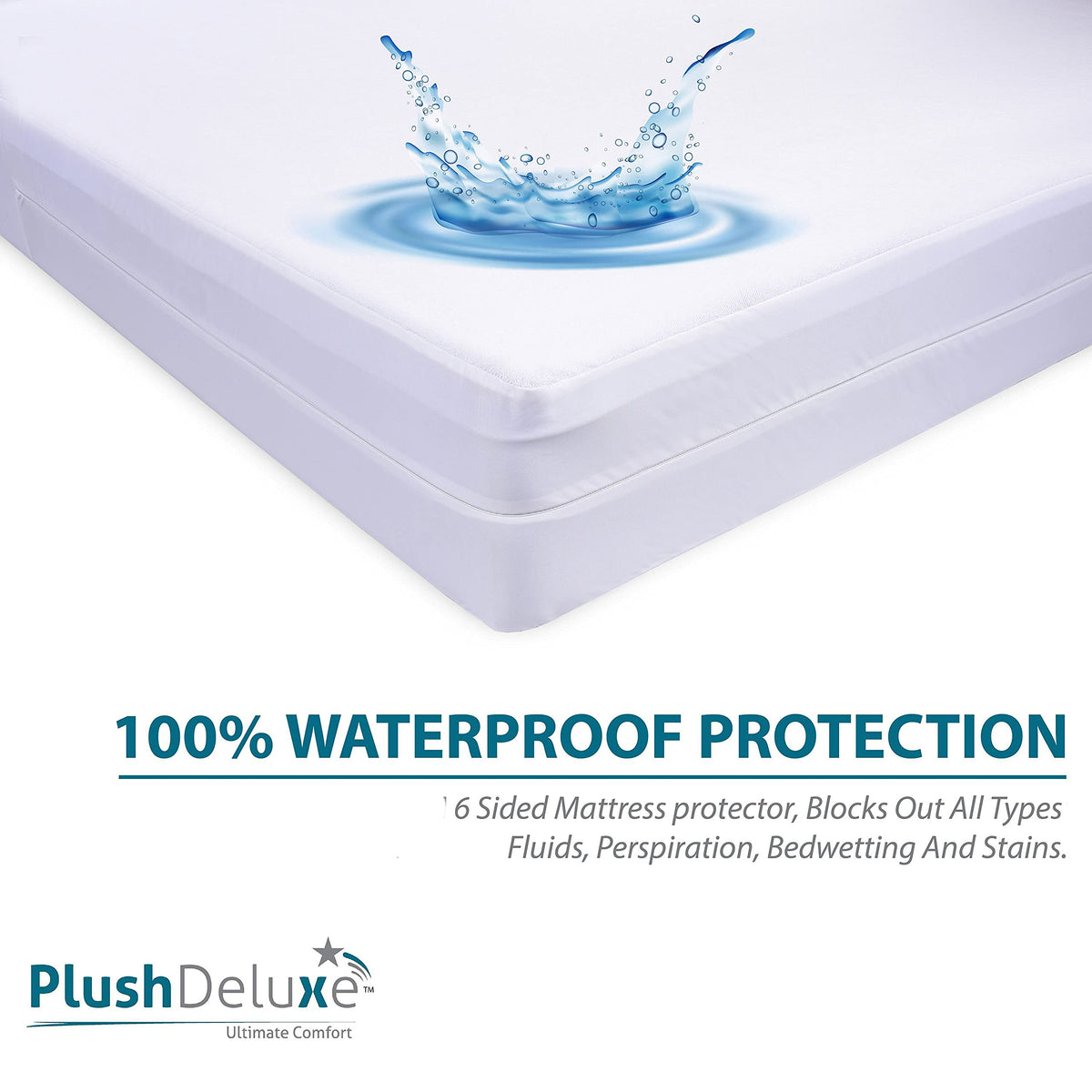 PlushDeluxe depth-ready for 9-12 inch mattresses with easy installation.
