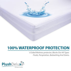 PlushDeluxe depth-ready for 9-12 inch mattresses with easy installation.