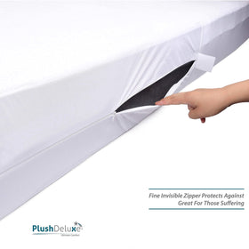 PlushDeluxe terry cotton fabric encasement feels soft against skin.