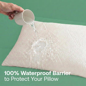 PlushDeluxe zippered encasement fully covers pillows for lasting protection.