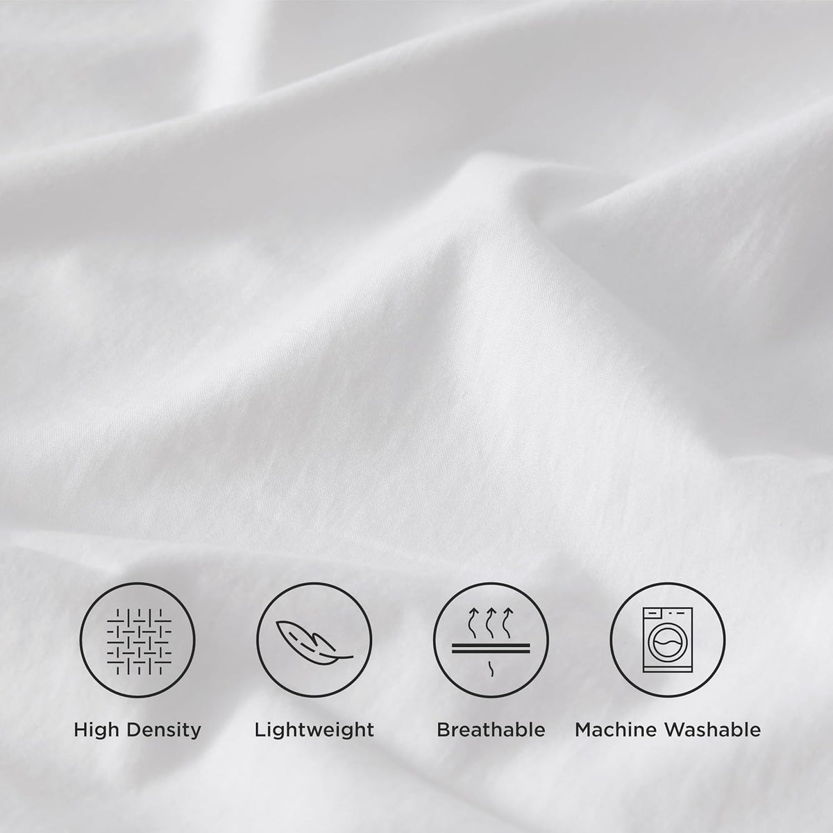 PLUSHY COMFORT luxury king flat sheet durable soft fabric for all season use