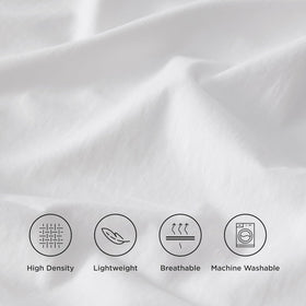 PLUSHY COMFORT luxury king flat sheet durable soft fabric for all season use