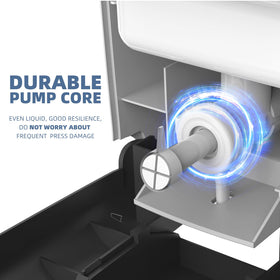 PLUSSEN 800ml capacity ideal for high-traffic restrooms.