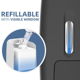 PLUSSEN push-style lever for smooth, quick dispensing.