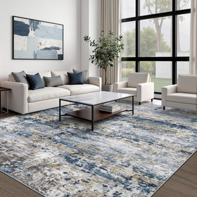 pmtsns area rug 9x12 in dining room for versatile decor and easy cleaning.