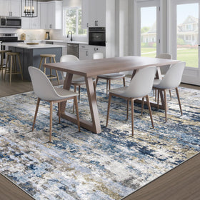 pmtsns area rug 9x12 machine washable for simple cleanup.