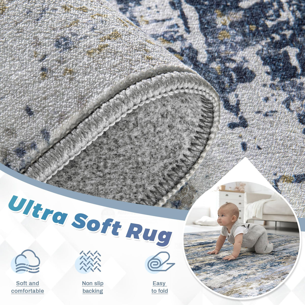 pmtsns area rug 9x12 features non-slip backing for safe, high-traffic floors.