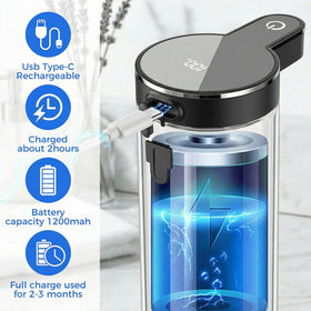 Poaoed USB-C rechargeable battery powers long, maintenance-free operation between charges.