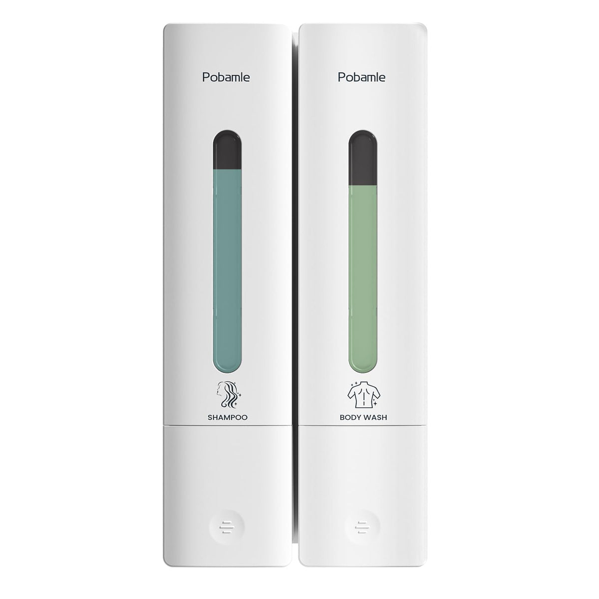 POBAMLE shampoo dispenser wall-mounted keeps shower essentials within reach.