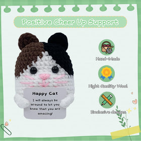 PoccroToys crochet fox mini figure with whimsical decor and encouragement.