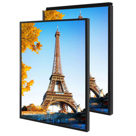 Podronale 24x36 snap frame in black with front-loading design for quick poster changes.