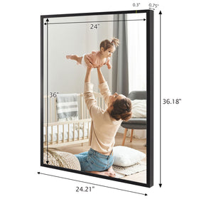 Podronale black poster frame with aluminum profile for durable display.