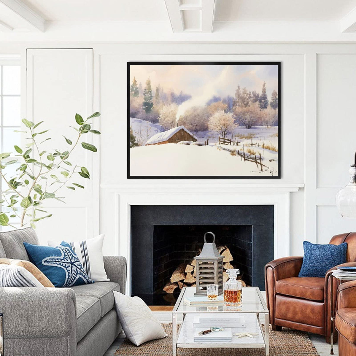 Podronale poster frames hung vertically or horizontally for flexible layout.
