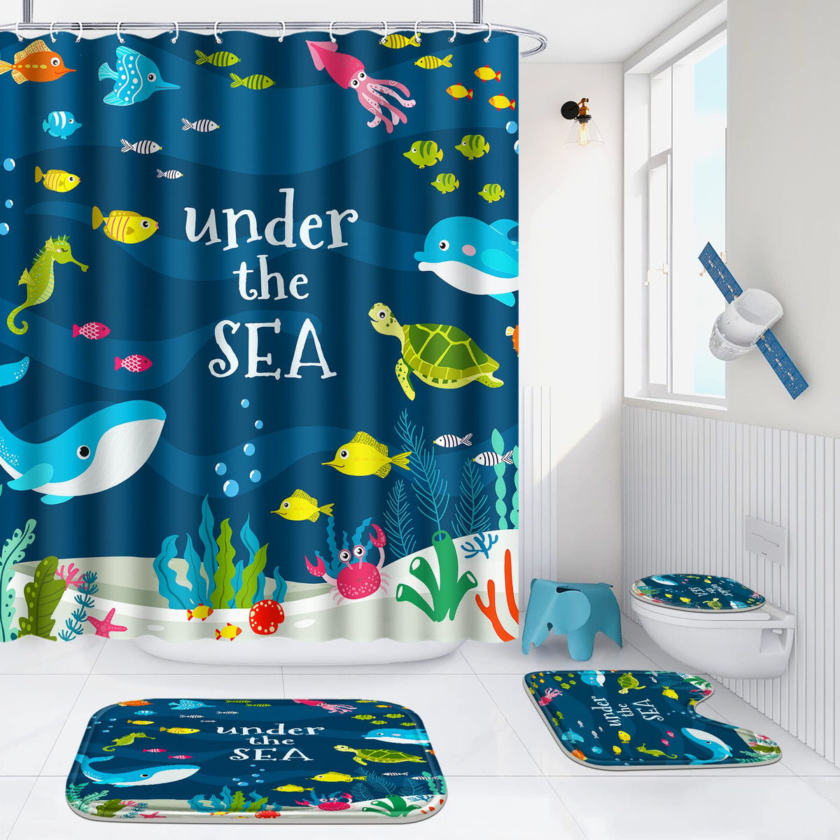 Poedist non-slip bath rug absorbs water quickly to reduce slips.