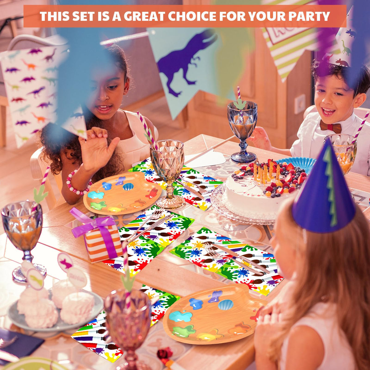 Poen colorful artist party decor to enhance celebrations