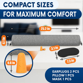 Point2Points Twist airplane pillow side profile showing compact travel comfort
