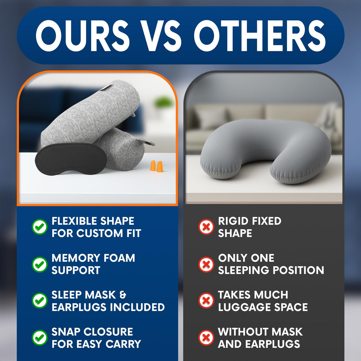 Point2Points Twist breathable cotton cover keeps you cool and clean while traveling