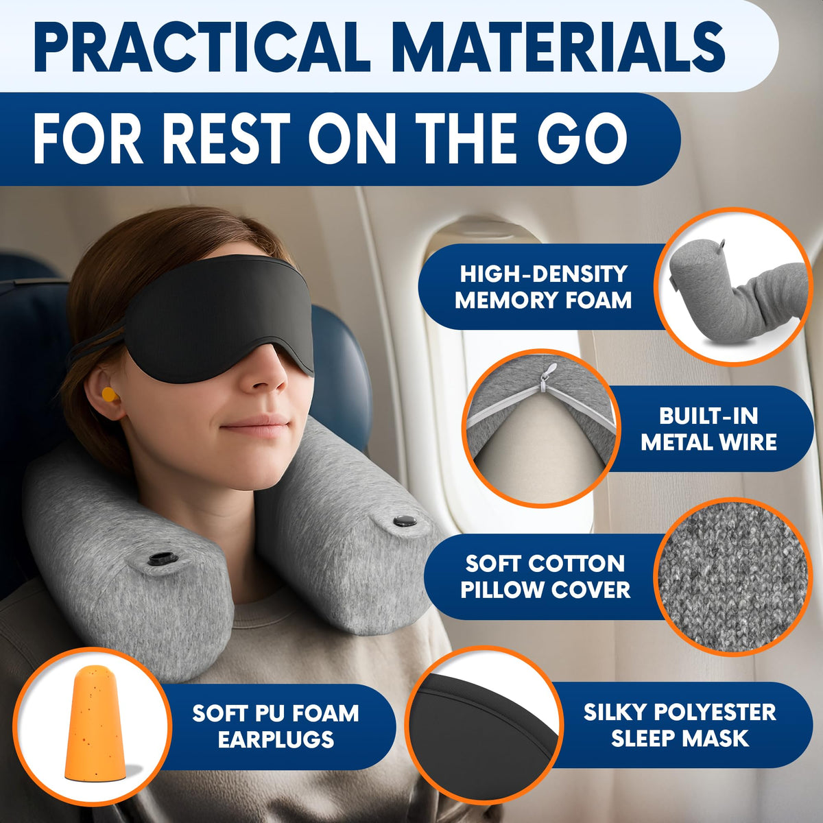 Point2Points Twist soft eye mask enhances light-blocking rest on flights