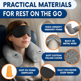 Point2Points Twist soft eye mask enhances light-blocking rest on flights